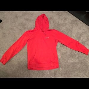 nike red hoodie
